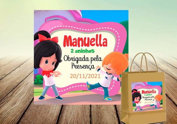 Arte Digital - Quadrada - Cleo e Cuquin
