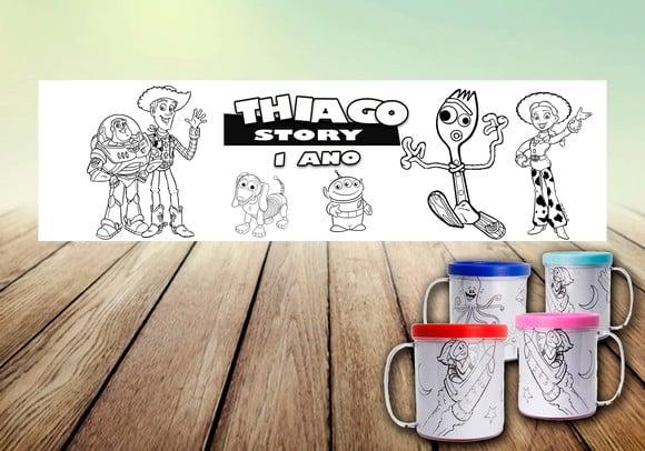Rótulo Caneca Acrilica - Toy Story (arte Digital)