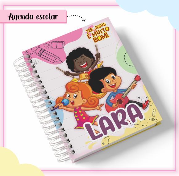 Agenda Escolar Datada 2026 - 3 Palavrinhas Menina
