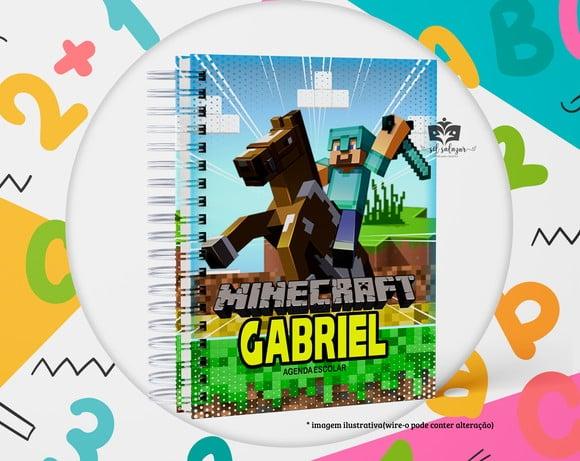 Agenda Escolar Datada 2026 - Minecraft
