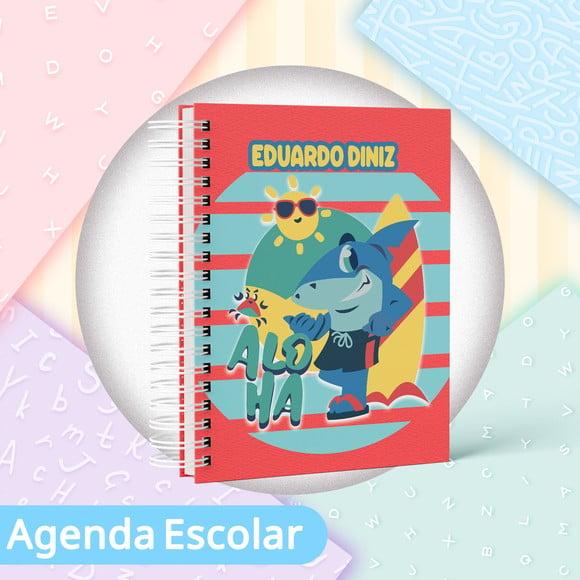 Agenda Escolar Datada 2026 - Shark Aloha Puket
