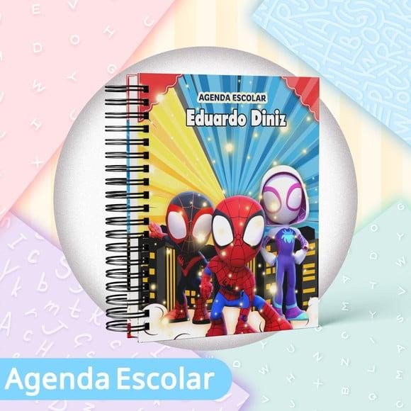 Agenda Escolar Datada 2026 - Spidey e Seus Amigos