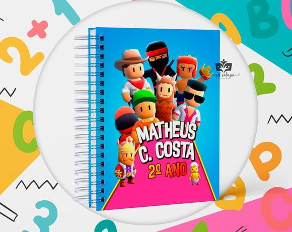 Agenda Escolar Datada 2026 - Stumble Guys