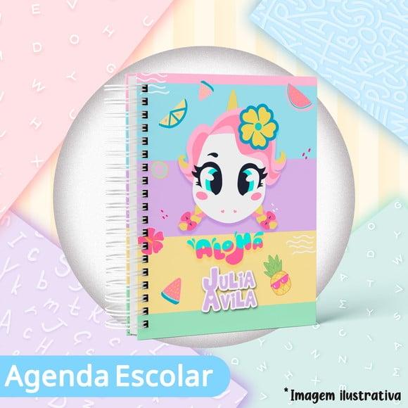 Agenda Escolar Datada 2026 - Unicornio Aloha Puket