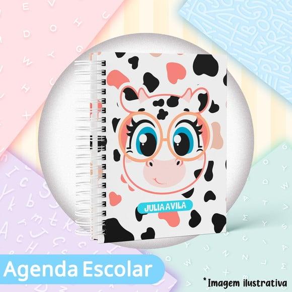Agenda Escolar Datada 2026 - Vaquinha Colorful Puket