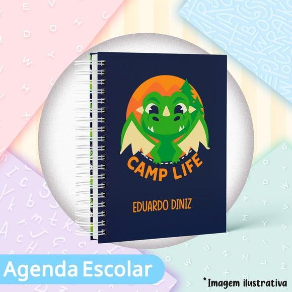 Agenda Escolar ou Baby Datada 2026 - Dragao Camping Puket