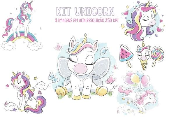 Kit Digital Scrapbook - Unicorn
