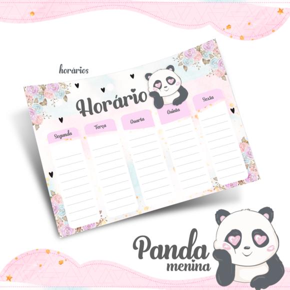 Kit Digital Volta as Aulas - Panda Menina