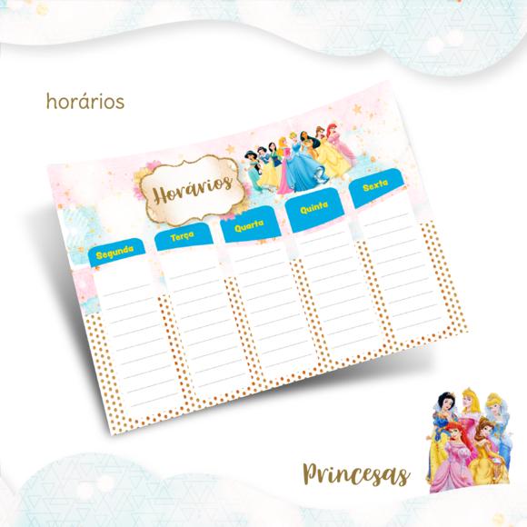 Kit Digital Volta as Aulas - Princesas Disney