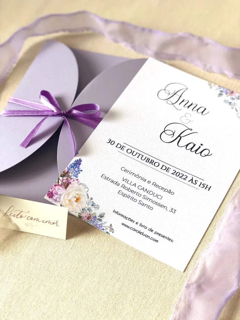 Convite Casamento - Meia Lua | Personalizado conforme seu evento