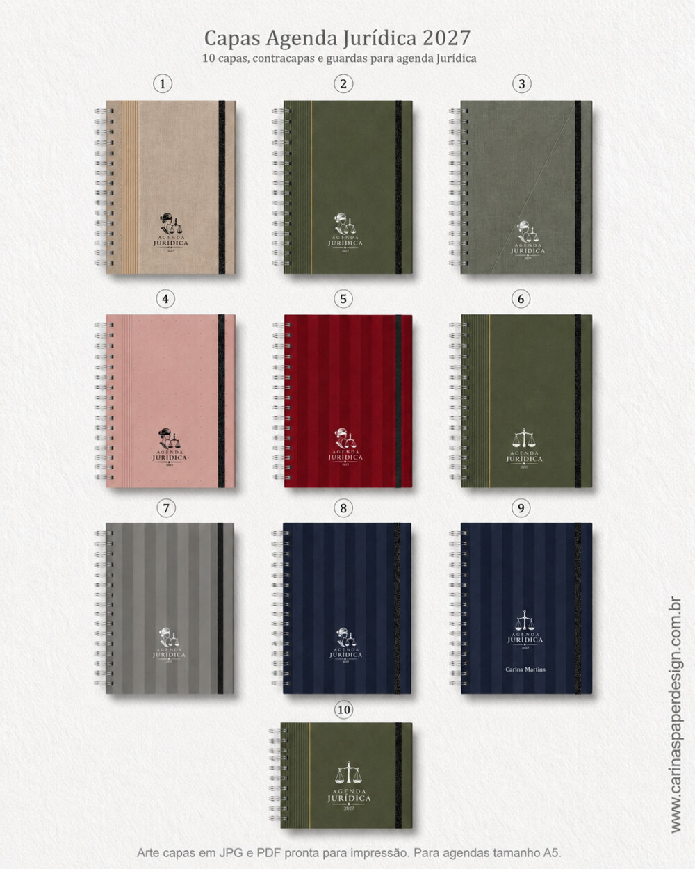 Agenda Jurídica + Caderno de Processos 2027