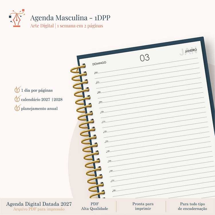 Agenda Neutra Datada - 2027