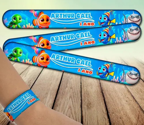 Pulseira bate enrola - Nemo