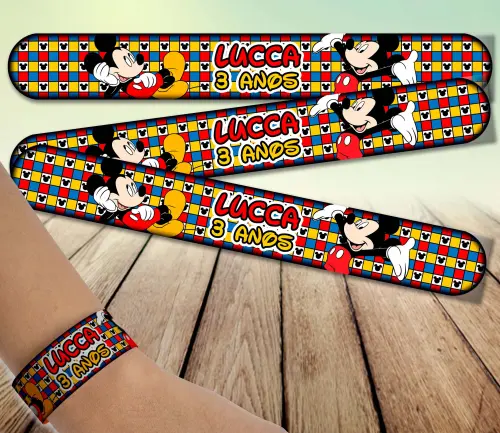 Pulseira bate enrola - Mickey