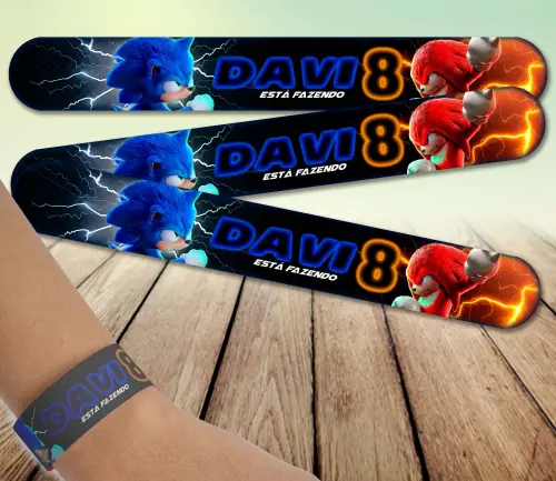 Pulseira bate enrola - Sonic
