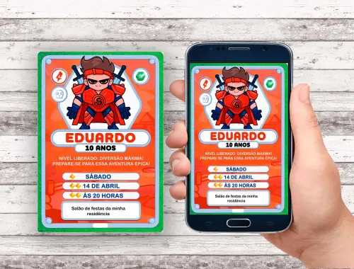 Convite Virtual - Enaldinho elocard