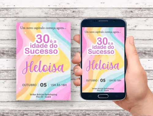 Convite Virtual - Sem Tema/ Idade do Sucesso