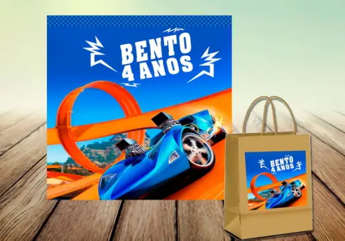 Adesivo Sacolinha - Hot Wheels (digital)