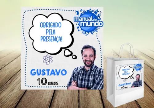 Adesivo Sacolinha - Manual do Mundo (digital)