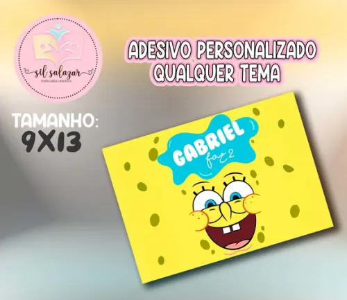 Adesivo Sacolinha P - Bob Esponja