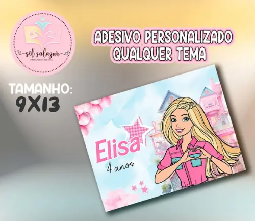 Adesivo Sacolinha P - Barbie