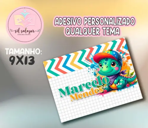 Adesivo Sacolinha P - Dino Cute
