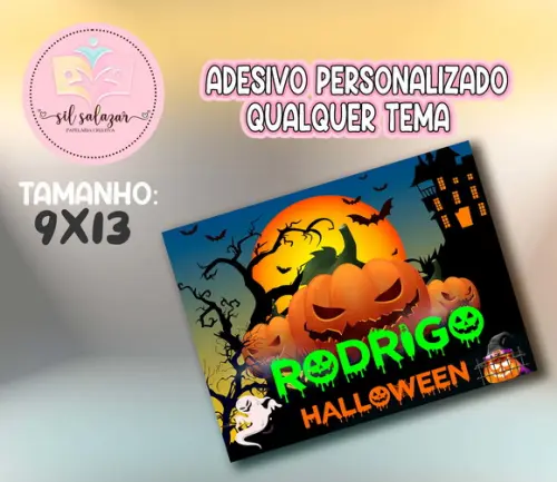 Adesivo Sacolinha P - Halloween