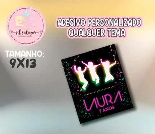 Adesivo Sacolinha P - Jump Neon