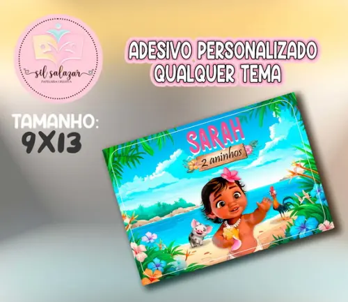 Adesivo Sacolinha P - Moana Baby