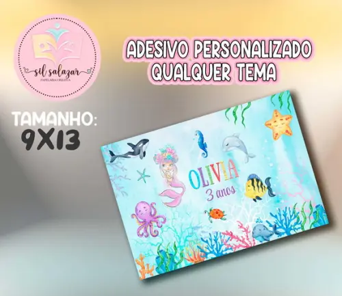 Adesivo Sacolinha P - Sereia