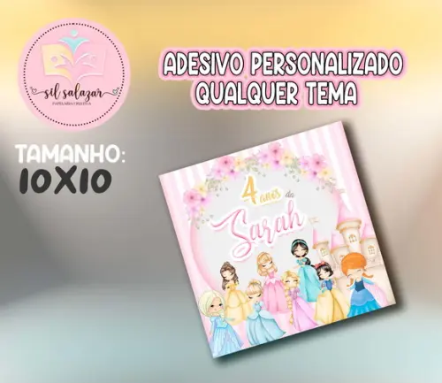 Adesivo Sacolinha P - Princesas