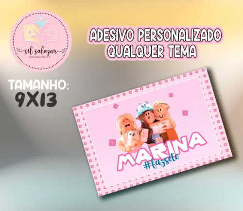 Adesivo Sacolinha P - Roblox Menina