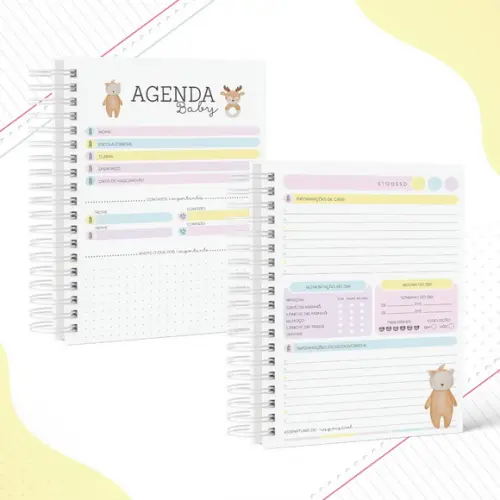 Agenda Berçario - Brinquedos Menina