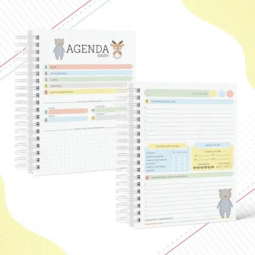 Agenda Berçario - Brinquedos Menino