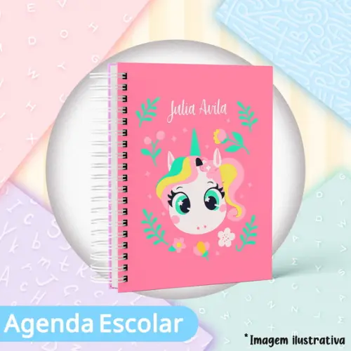 Agenda Berçario Datada 2026 - Unicornio Encantado Puket