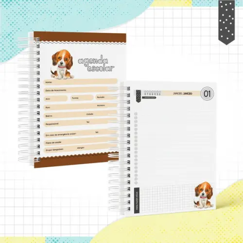 Agenda Escolar 2026 - Cachorrinho