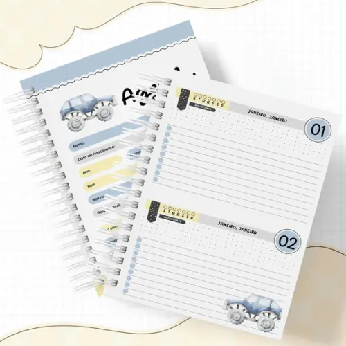 Agenda Escolar 2026 - Carrinho (2dpp)
