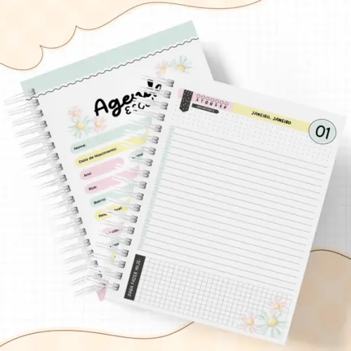 Agenda Escolar 2026 - Floral (1dpp)