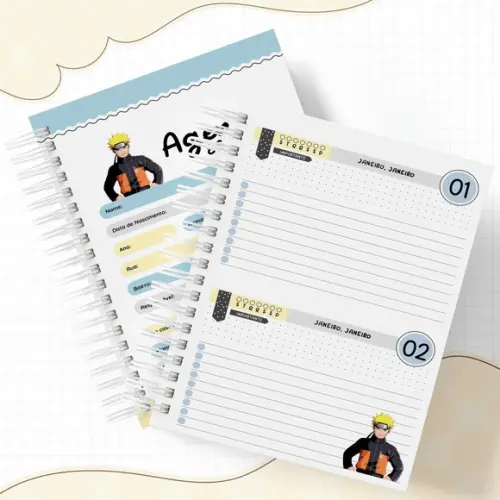 Agenda Escolar 2026 - Naruto (2dpp)