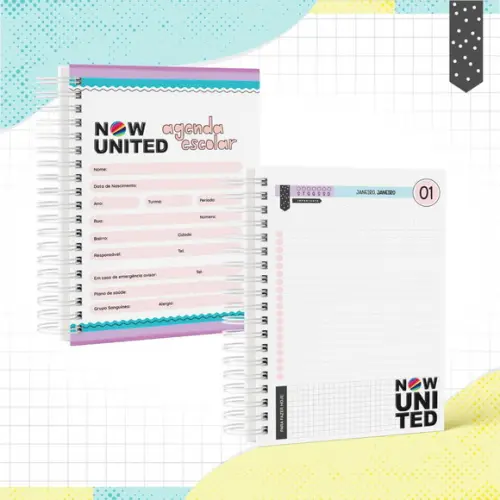 Agenda Escolar 2026 - Now United