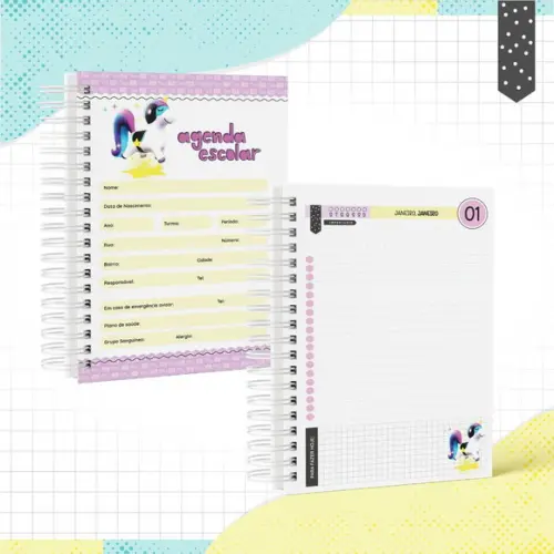 Agenda Escolar 2026 - Pkxd Menina