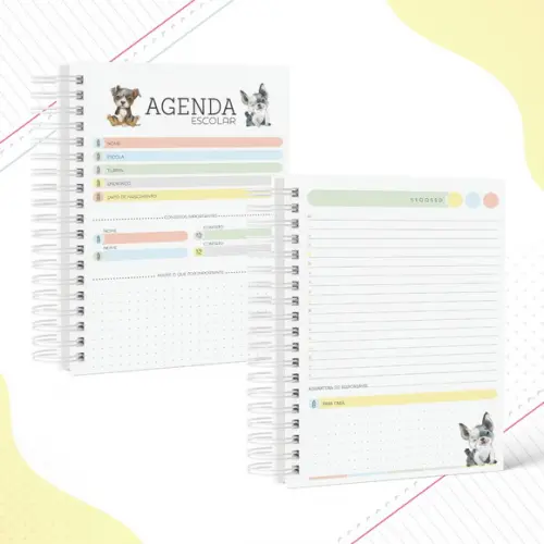 Agenda Escolar 2026 - Pet Boy - Não Datada