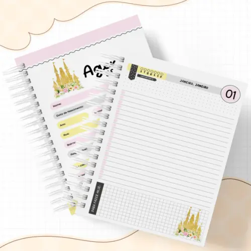 Agenda Escolar 2026 - Princesa (1dpp)