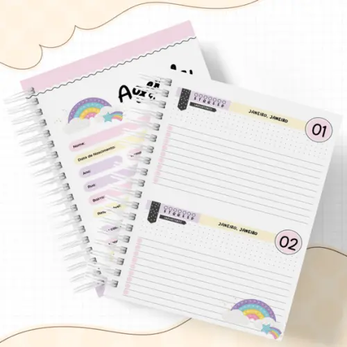 Agenda Escolar 2026 - Pop It Menina (2dpp)