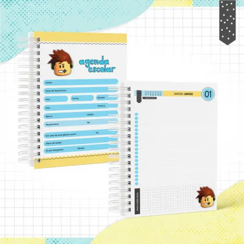 Agenda Escolar 2026 - Roblox