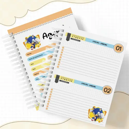 Agenda Escolar 2026 - Sonic (2dpp)
