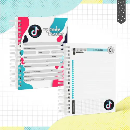 Agenda Escolar 2026 - Tik Tok