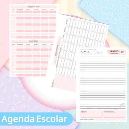 Agenda Escolar Datada 2026 - Moranguinho