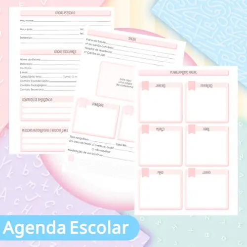 Agenda Escolar Datada 2026 - Moranguinho