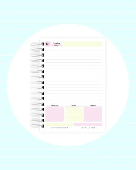 Agenda Escolar Datada 2026 - Panda Donuts Puket 02